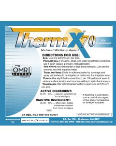 American Extracts ThermX-70 Organic Yucca Extract Wetting Agent - 2.5 Gallon (2/Cs)