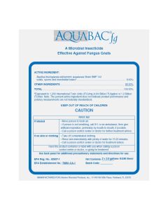 Aquabac FG - 8% Bacillus thuringiensis subspecies israelensis Strain BMP 144 - 2.5 Gallon (2/Cs)