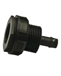 Aquagation Ebb & Flow Bulkhead Fitting - 3/4-Inch Drainage Hole - 1/2-Inch Barb