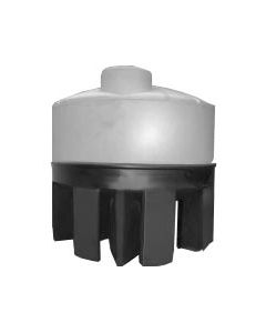 Conical Bottom Bulk Storage Tank w/ Stand - White - 75-Gallon (31" x 40")