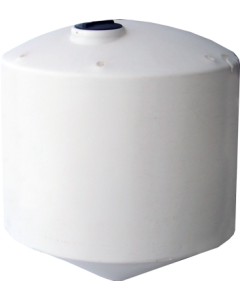 Conical Bottom Bulk Storage Tank - TANK ONLY - White - 200-Gallon (31" x 77")