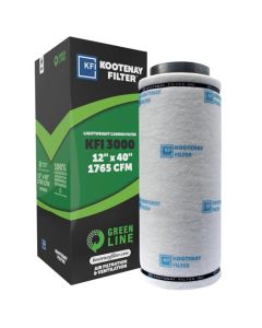 Kootenay Lite Carbon Filter KFI 3000 - 12 inch x 40 inch - 12-Inch Flange - 1765 CFM (8/Plt)