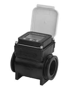 Plastic Bodied Inline Electromagnetic Flow Meter - Pulse - 2.3 Gallon/Minute Minimum Flow - 1-Inch FPT x 1-Inch FPT