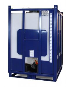 Aquagation Fertilizer Blending Tote - Open-Top - 2-Inch Outlet - 48-Inch x 48-Inch x 68.75-Inch - 418 Gallon