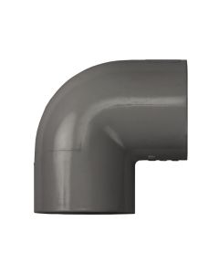 PVC 90-Degree Elbow Fitting - Schedule 80 - Socket x Socket - 3-Inch (30/Cs)