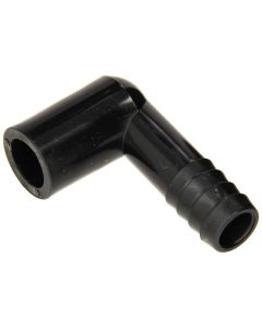 PVC Bulkhead 90-Degree Insert - Spigot x Barb - 3/4-Inch (400/Cs)