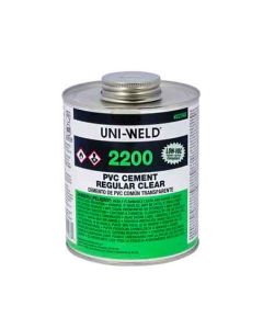 PVC Cement - Clear - Regular Body Glue - 1-Quart (12/Cs)