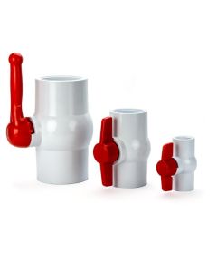 PVC Compact Ball Valve - White - FPT x FPT