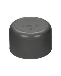 PVC End Cap - Schedule 80 - Gray - Socket