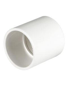 PVC Female Adapter - Schedule 40 - White - Socket x FPT - 2-Inch (50/Cs)