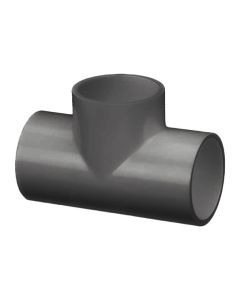 PVC Reducer Tee - Schedule 80 - Socket x Socket x Socket - 4-Inch to 3-Inch (5/Cs)