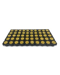 RedRock Round Propagation Plug PRO - 50 CELL TRAY - Center Hole - 38mm/40mm - 1-1/2-Inch (Case of 1,300) (26 Trays/Cs) (20 Cs/Plt)