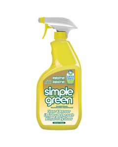 Simple Green Industrial Cleaner & Degreaser - Lemon Scent - 24 Ounce Spray Bottle (12/Cs)