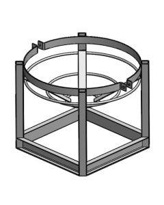 Cylindrical Cone Bottom Tank - 210-Gallon Stand