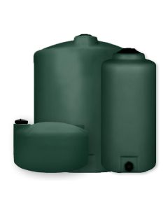 Vertical Bulk Water Tank - Flat Bottom - Green
