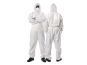 Arable Acres Medium Barrier Disposable Coverall - Category I - Elastic Hood, Waist, Wrist & Ankle - 45 gsm